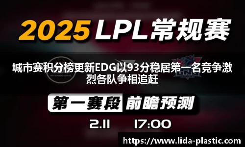 城市赛积分榜更新EDG以93分稳居第一名竞争激烈各队争相追赶